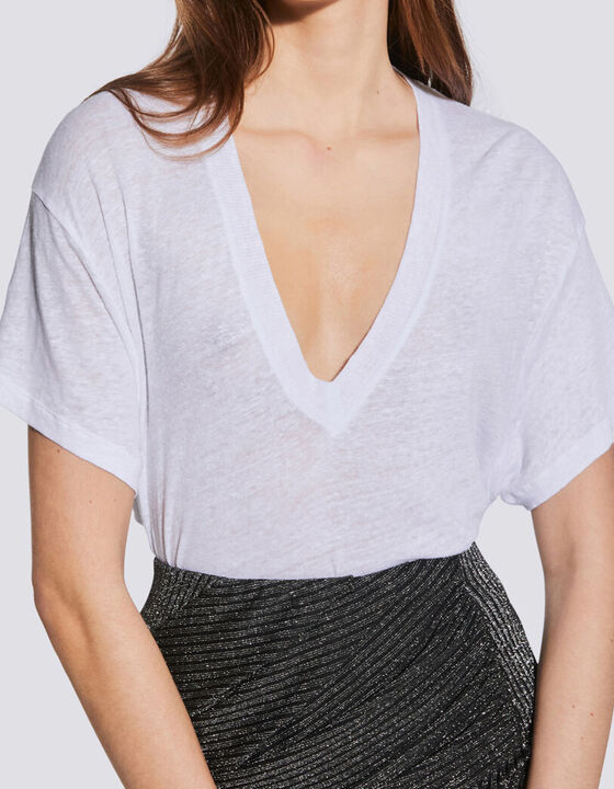 HELOISE SHORT SLEEVE V NECK T SHIRT